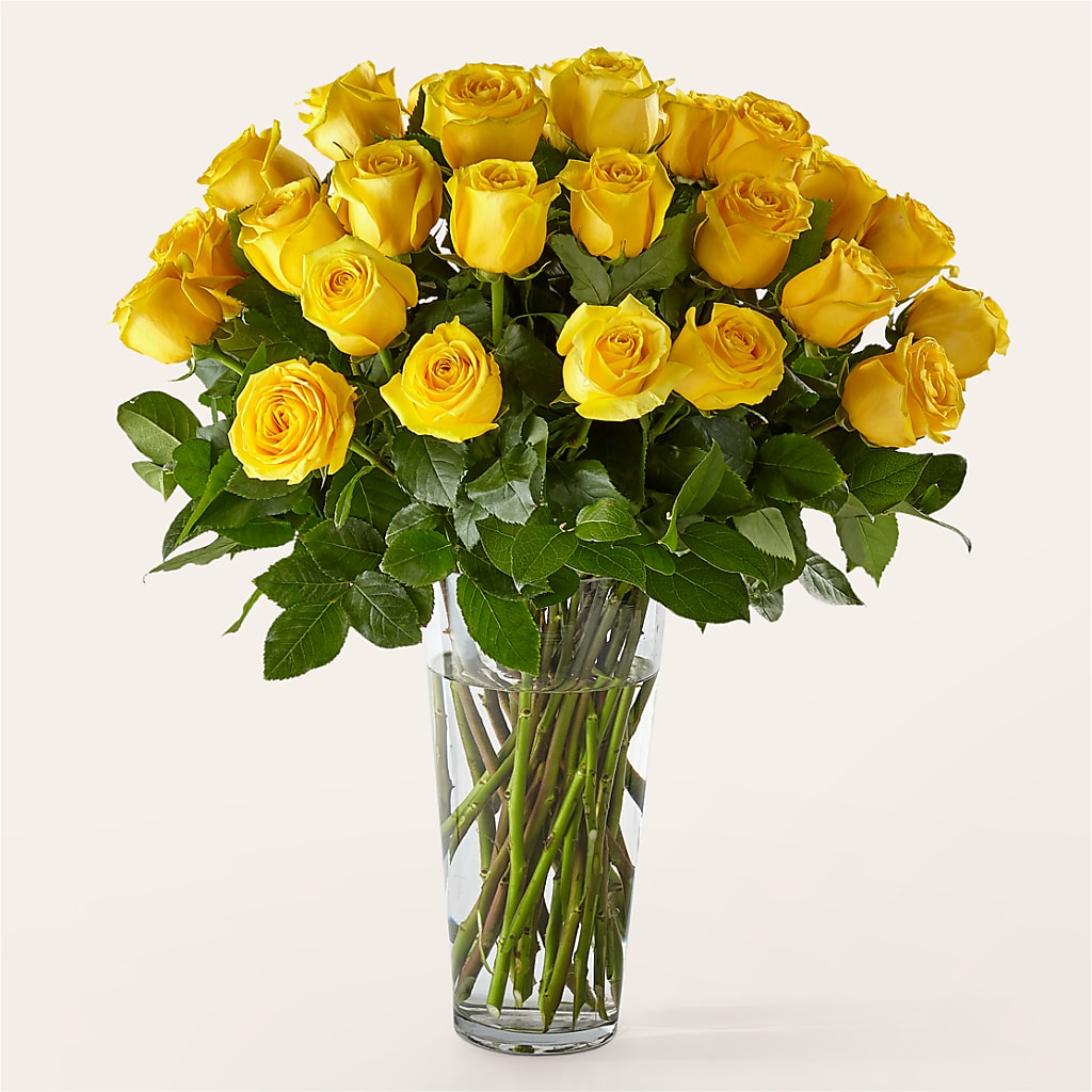 Long Stem Yellow Rose Bouquet – Greater Derby Flower Shop, Derby KS
