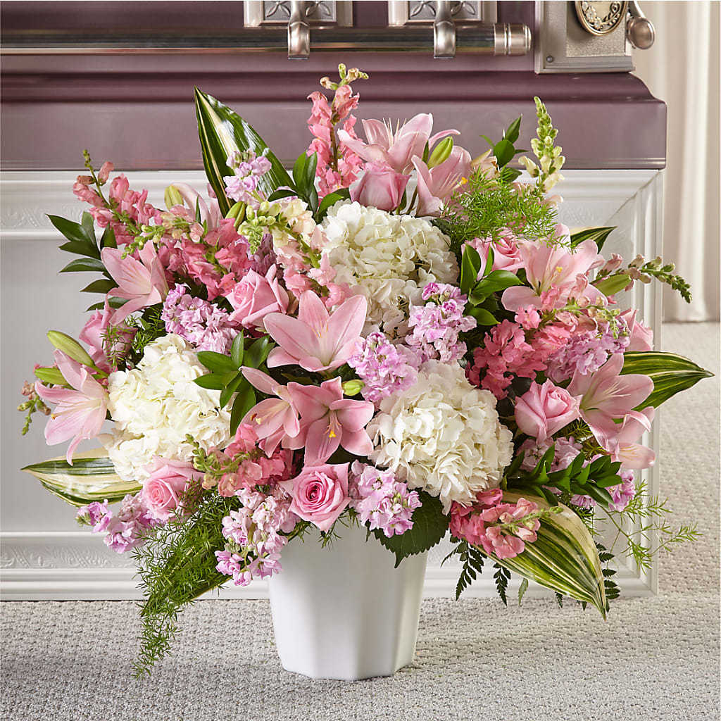 Simply Serene Floor Basket – Greater Derby Flower Shop, Derby KS