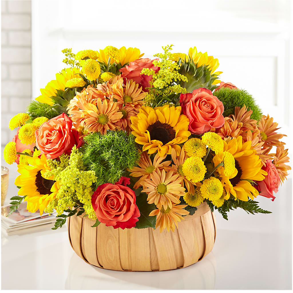 Harvest Sunflower Basket – Greater Derby Flower Shop, Derby KS